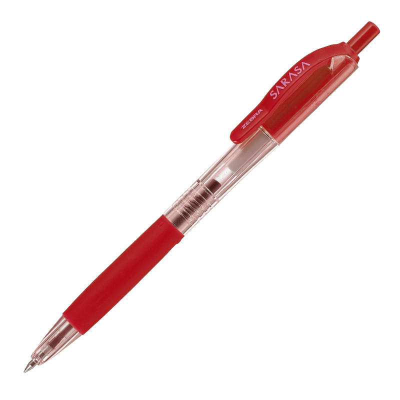 Gela pildspalva ZEBRA SARASA 0.5mm sarkana