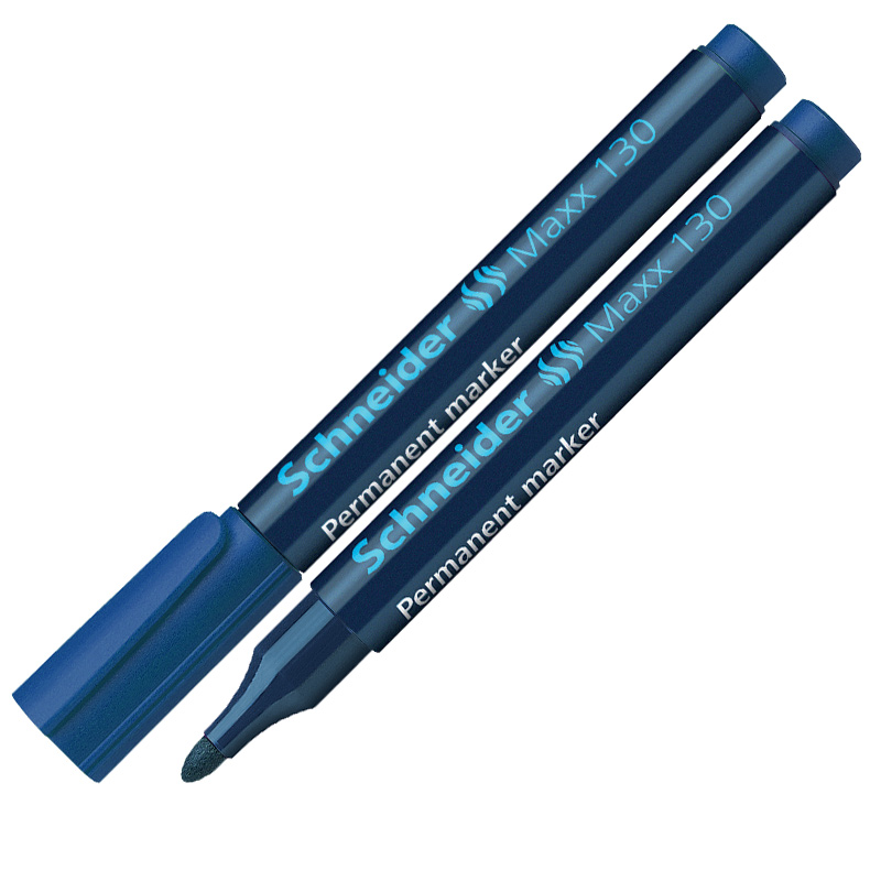 Noturīgais marķieris SCHNEIDER MAXX 130 konisks, 1-3 mm, zils