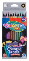 Coloured pencils COLORINO METTALIC, 10 colours