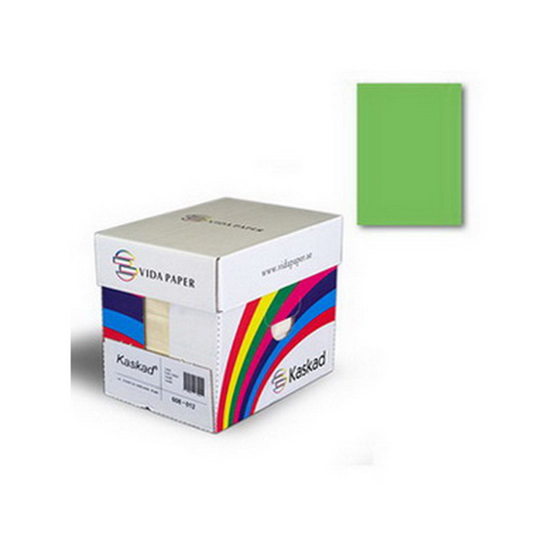 Krāsains papīrs KASKAD, 64x90 cm, 225gr/m2, smaragdzaļš krāsā, 1 loksne (Nr.68)
