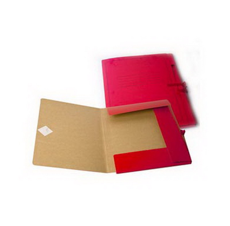 Mape ar saitītēm SMLT kartona, A4 formāts, sarkana