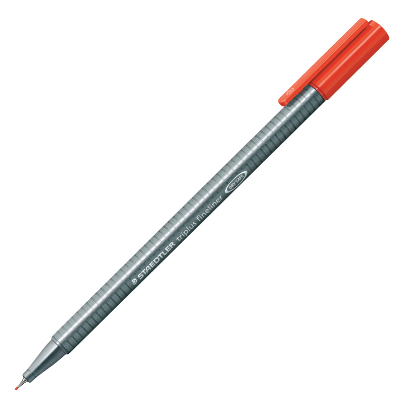 Flomasterveida pildspalva STAEDTLER TRIPLUS fineliner 0.3mm sarkana krāsā