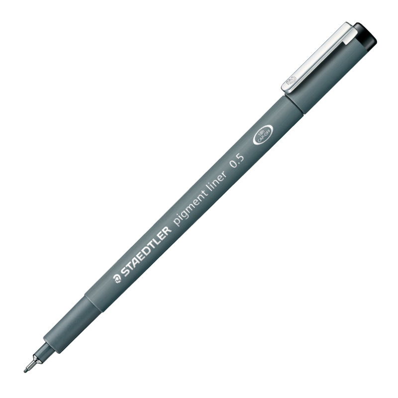 Pildspalva rasēšanai STAEDTLER PIGMENT LINER 0.5 mm melna