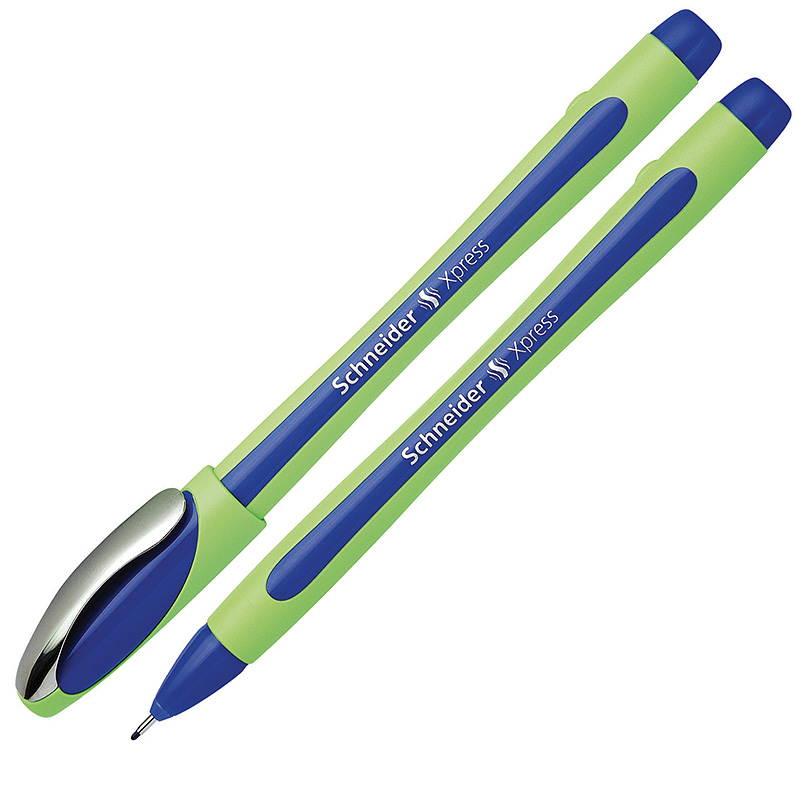 Pildspalva liners SCHNEIDER XPRESS 0.8mm, zaļš korpuss, zila tinte