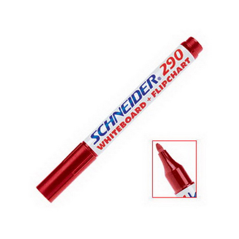 Marķieris tāfelei SCHNEIDER MAXX 290, konisks, sarkans