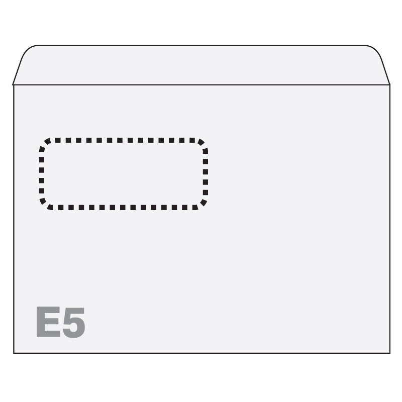 Aploksnes Postfix ar logu E5 RH 156x220mm, (140720VA) EIS