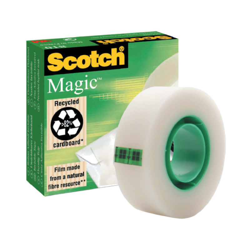 Līmlente Scotch Magic Tape 810 ar izmēru 19mm x 33m