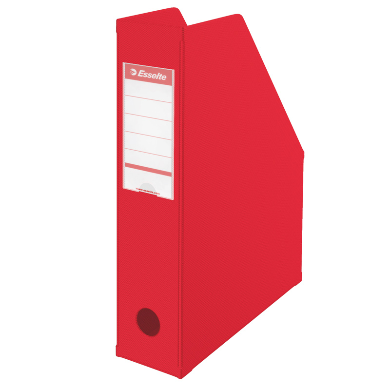 Dokumentu bokss ESSELTE VIVIDA vertikāla, PVC, 70mm, A4 formāts, sarkana