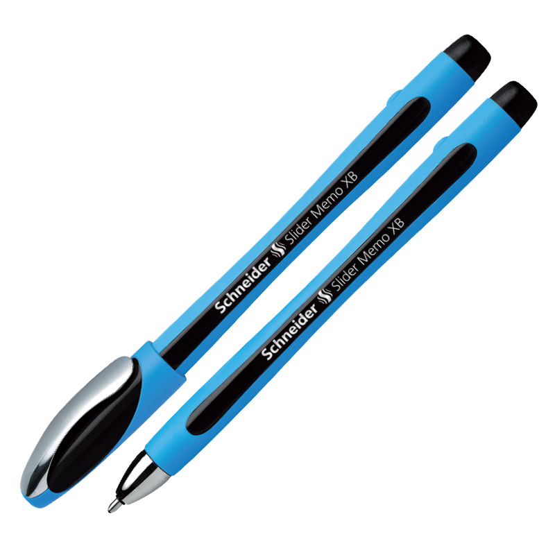 Lodīšu pildspalva SCHNEIDER SLIDER MEMO XB 1.4mm zils korpuss melna tinte