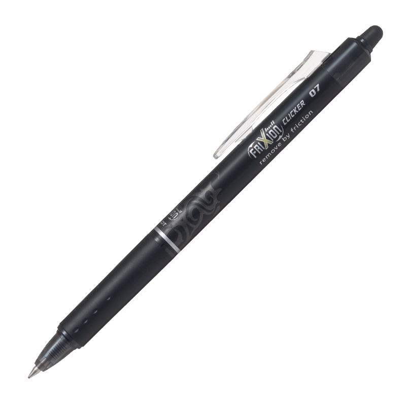 Pildspalva rollers dzēšama PILOT FRIXION Clicker 0.7mm melna tinte