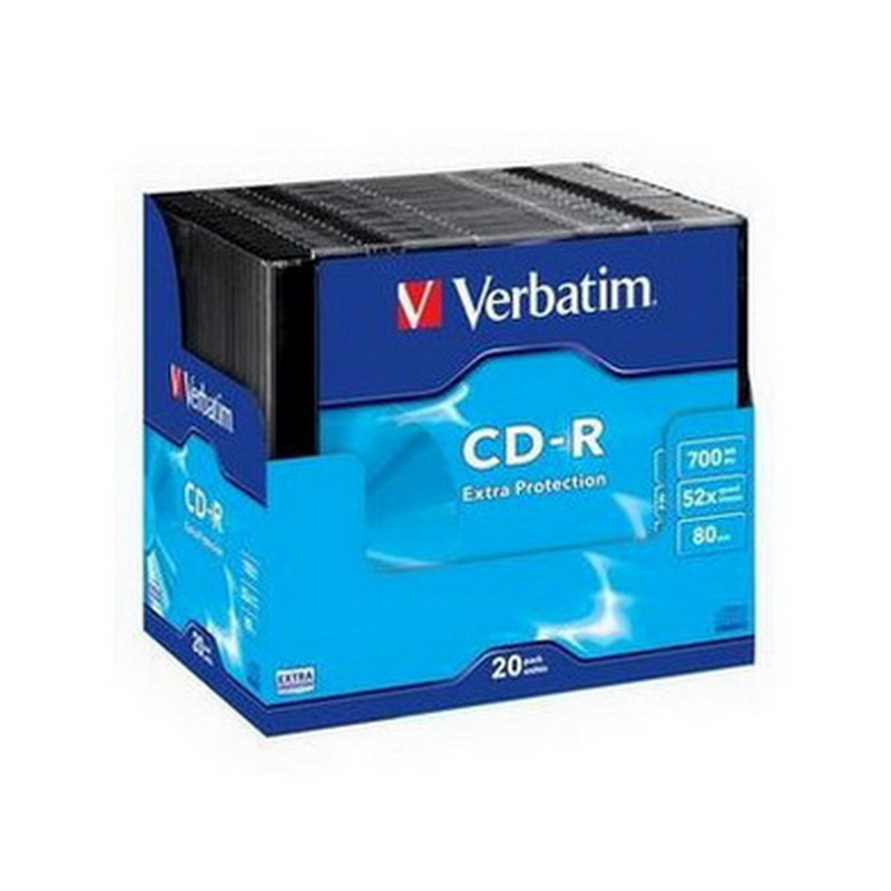Kompaktdisks VERBATIM CD-R 700 MB 52x, slim