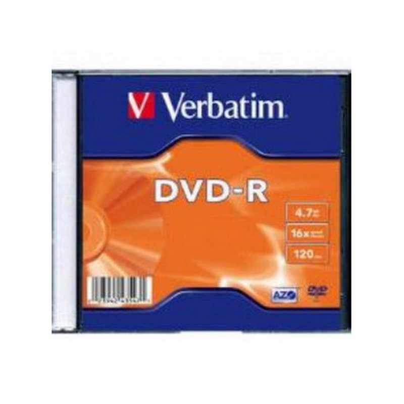 Kompaktdisks Verbatim DVD-R 4.7GB 16x, AZO, slim