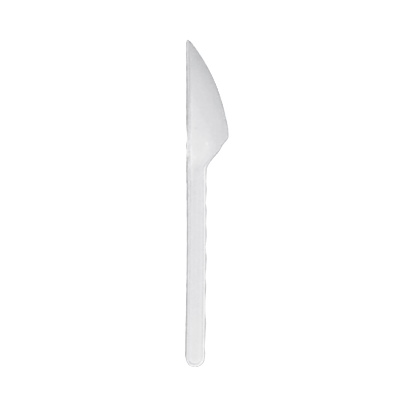 Plastmasas naži, 17 cm, 100 gab., baltā krāsā