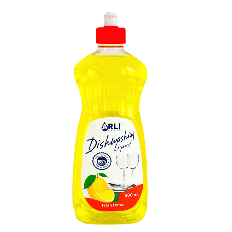Trauku mazgāšanas līdzeklis ARLI CLEAN ar citronu aromātu, 500 ml