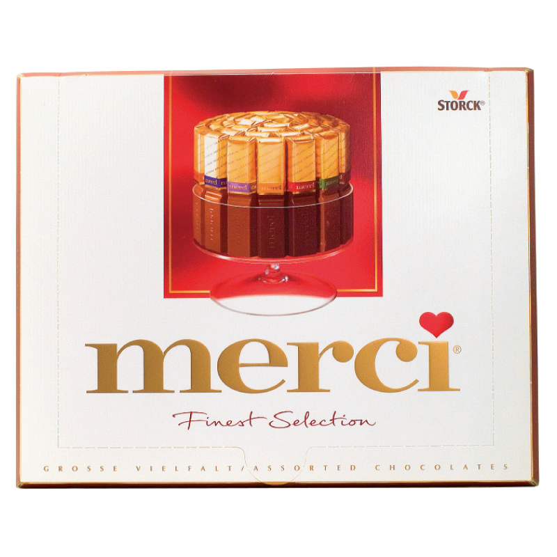 Šokolādes konfektes MERCI, 250 g