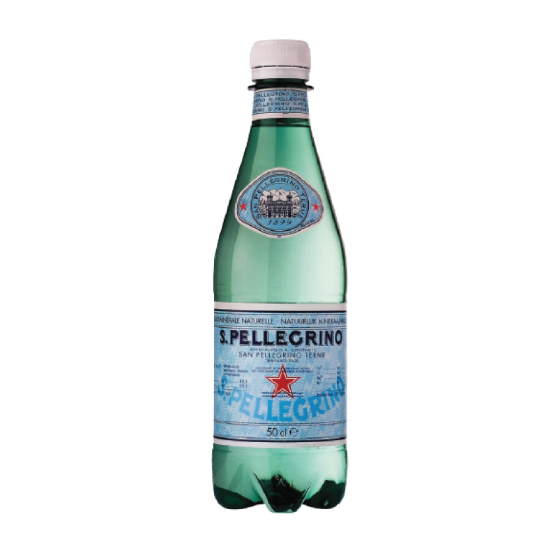 Minerālūdens S.PELLEGRINO, gāzēts, 0.5 L, plastmasas pudelē